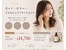 【松コース】カット+全体カラー+ファルジュア超音波トリートメント ¥14500