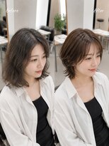 サンタフェ 一宮森本店(Santa'Fe)&nbsp;白髪ぼかし/脱白髪染め/ミディアムレイヤー/レイヤーカット/9