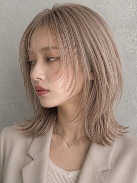 ソレイユトウキョウシブヤ(SOLEIL TOKYO shibuya) 11.ハイトーンで魅せる!ミルクティーベージュ×顔周りレイヤー