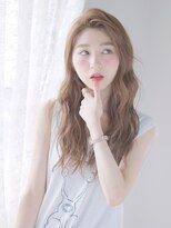 オジコ(ojiko)&nbsp;☆月曜営業☆ojiko.かきあげ前髪が大人可愛い波巻き耳掛けロング