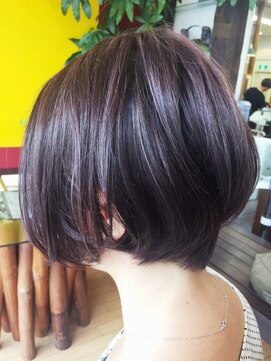 ベル(BELL) ハイライトしてからバイオレットピンク♪【BELL桜新町/用賀】