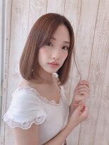 ミリム 栄矢場町店(MIRiM)&nbsp;【MUSE】大人かわいいセンター分けさらつやボブ