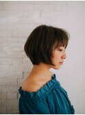 大人かわいいナチュラルボブ