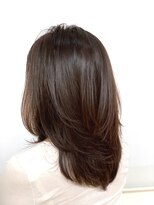 クオリス 上板橋店(QUALIS) 20代30代大人可愛いピンクブラウン/ローレイヤーミディアム