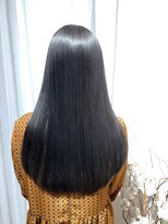 クリブ(crib)&nbsp;地毛っぽ艶ブルーブラック