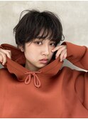 【 a &nbsp;mark 】暗髪ショート/ニュアンスパーマ