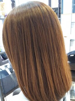 シュ シュ ヘア デザイン(chou chou hair design)の写真/ダメージレスだから髪の負担を気にせずに、まとまりのあるスタイリング簡単なスタイルへ◇