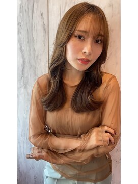 ルームバイシー 新宿(Loom. by Sea) くびれヘア/透明感カラー/ツヤ感カラー/ブラウンカラー