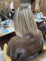 ラフ(LAFF)&nbsp;#黒髪#ボブルフ#ネビージュ#小顔#ワンレン