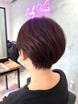 ラッキーヘア 加古川(Lucky Hair)&nbsp;ツーセクションカット×ナチュラルブラウンカラー【浦田】