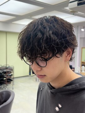 オーシャントーキョー 心斎橋(OCEAN TOKYO WEST) 波巻きパーマメンズツイストスパイラルパーマツーブロック