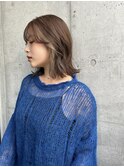20代 30代 40代 ミディアムインナーカラーミルクティーアッシュ