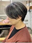 大人ショートボブ前髪なし30代40代千歳烏山