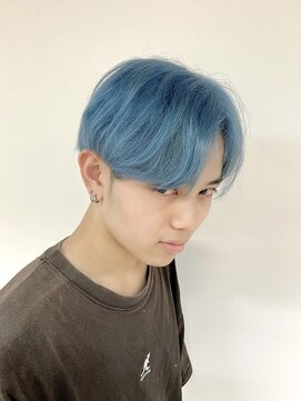 コワファーストナガサキシャンプーボーイ(COIFF1RST NAGASAKI SHAMPOO BOY) 長崎 ペールブルー メンズカット