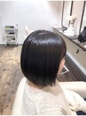 かわいいあごラインボブ20代30代40代SIGN大倉山ポイント縮毛矯正