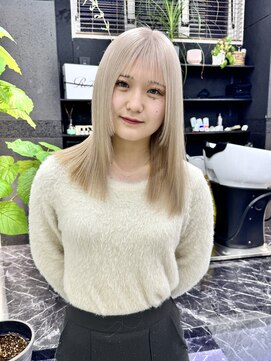 チュダック(ChuDuck) 韓国風《ミルクティー》ハイトーン/ケアブリーチ/ダブルカラー