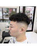 スキンフェード#立川#スキンフェード#アイロンパーマ#濡れパン
