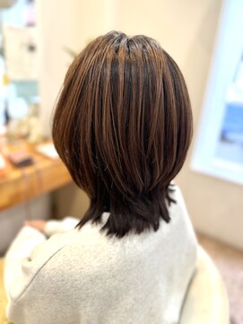 オーガニックヘアサロン ツリー(organic hair salon Tree) 外ハネレイヤーボブ