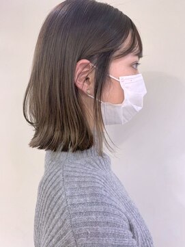 アッド バイ ケーツー(add by K-two) 簡単外ハネボブ×透明感グレージュ