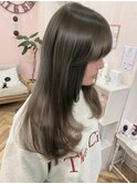 オリーブグレージュエクステカラー