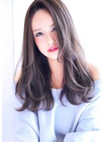 ルーヴル 西宮北口(Louvre) グレーベージュ・かきあげバング・レイヤーロング・髪質改善