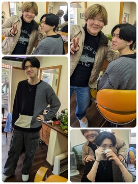 クリア 美容室 ママと息子お二人で♪