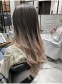 【Feria渋谷】ミルクティーバレイヤージュ☆渡邉悟