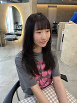 ウリ 横浜(uli)&nbsp;【arin指名限定】ダークグレー×レイヤーカット