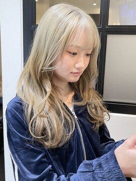 ウィーブス セタガヤ(weaves -SETAGAYA-) ホワイトブロンド×小顔ロングレイヤー