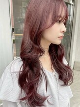 イン(in.) レッドブラウン/レイヤー/顔まわり