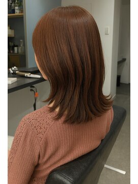 ルフレ 立川(Reflet) 外ハネピンクブラウン