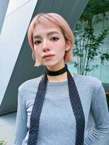 ホフ 大阪心斎橋店(F.O.F) オリーブベージュボブミルクティーブリーチレイヤー心斎橋北堀江