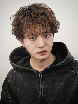 オーシャントーキョー 原宿(OCEAN TOKYO) 波巻きパーマメンズツイストスパイラルパーマアッシュブラウン