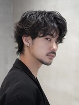 バイフィフス 原宿/表参道(by fifth)&nbsp;センターパートシャドウパーマスパイラルパーマ大人メンズヘア