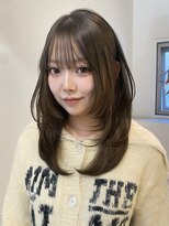 サンクプロジェクト(cinq PROJECT) ピンクミルクティーヘーゼルブラウンベージュミディアムレイヤー