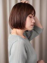 カバーヘア ブリス 戸田公園西口店(COVER HAIR bliss)&nbsp;ブリーチなし似合わせカット美髪切りっぱなしミニボブ30代40代X