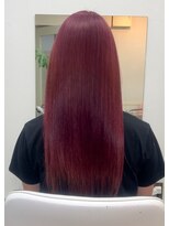 ヘアーサロンアンク(hair salon anc)&nbsp;バーガンディカラー（ブリーチ１回）