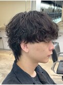 渋谷/シャドウパーマ/無造作パーマ/癖毛風パーマ/メンズマッシュ