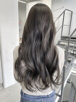 ヘアー アイス 御器所本店(HAIR ICI)&nbsp;ブリーチなしカラー透明感グレージュ夏カラー秋カラーロング