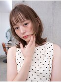 小顔効果抜群顔周りレイヤーミディ