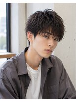 MEN's Baguz MEN'Sカット/ MEN'Sパーマ/ MEN'Sカラー 韓国マッシュ×無造作束感ニュアンスパーマレイヤー韓国風