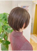 【Lond佐野】色気ショート耳かけ小顔モテフォギーベージュ