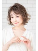 大人かわいい　ゆるふわカール　ショートボブ　PANOLA吉祥寺