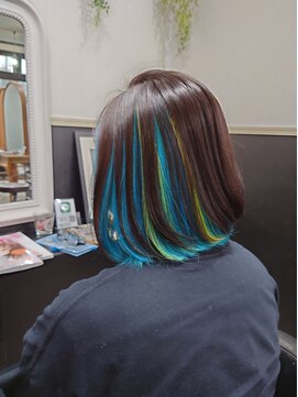 ミアロ 泉中央店(miaro) スカイブルー×レモンイエロー