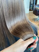 ジーナ 博多(Zina)&nbsp;【Zina】かきあげ/涼しげヘア/モノトーングレージュ20代30代40代