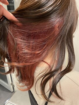 マセナ(Masena) 【お客様スタイル】ミルクティブラウン×コーラルピンク