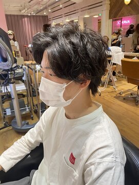 アヴァンス 天王寺店(AVANCE.) MEN'S HAIR アイロンスタイリング×ウルフセンターパート