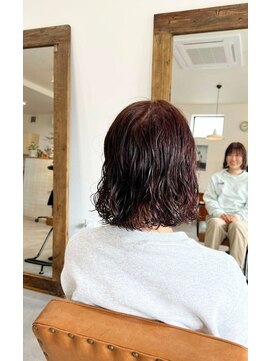 ヨハク(yohak) パーマ×くすみピンク