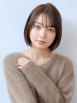 リトル リンク 福岡(little×link) シンプル内巻きストレートボブスタイル