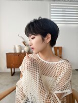 ラフィス ヘアー ピーチ 岡山店(La fith hair peach) 【La fith】丸みショート×シアーブラック